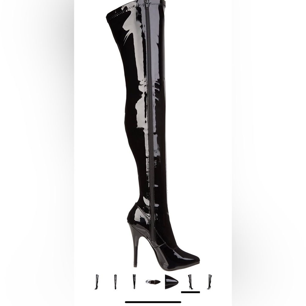 Pleaser Women’s Seduce 3000 thigh high boots
